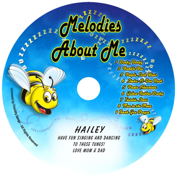 Melodies About Me Personalized Kids Music CD