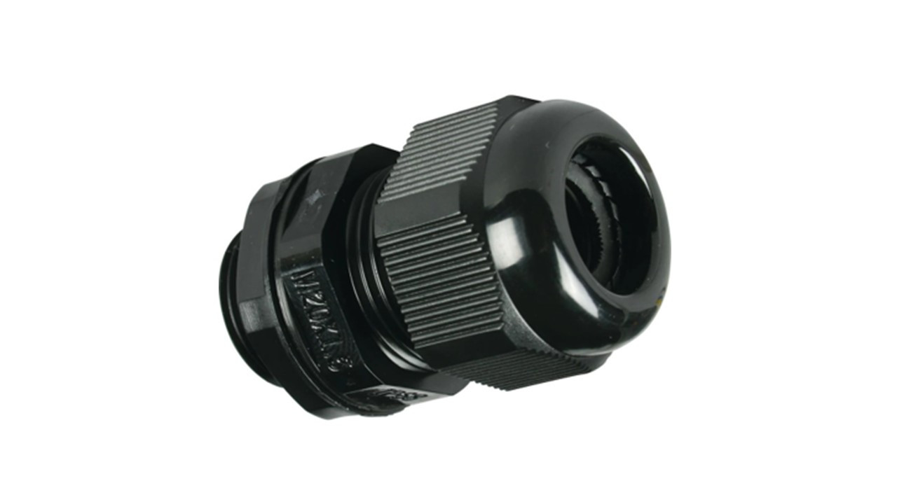 20mm Nylon Cable Gland Black