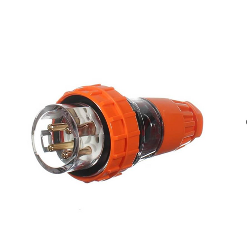 4 Pin 20A Straight Industrial Plug - IP66