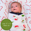 Santa Claus Muslin Swaddle Blanket