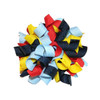 Navy, Red & Yellow Korker Hair Bow