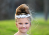 Ava Floral Headpiece - White or Lt Ivory