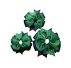 Navy & Forest Green Double Pinwheel Hair Bow - School Uniform Hair Bows, Navy and Forest Green School Uniform Hair Bow, Black Watch