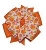 Pumpkin Double Pinwheel Hair Bow