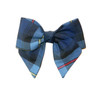 Navy, Red & Yellow Plaid Hair Bow