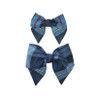 Navy, Red & Yellow Plaid Hair Bow