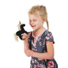 Mini Black Unicorn Finger Puppet