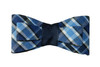 Navy & Blue Plaid Tuxedo Hair Bow