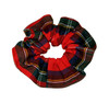 Classic Red Plaid Fabric Scrunchie - School Uniform Scrunchie, Christmas Plaid, Plaid Scrunchie, School Uniform Plaid 68, Uniform Scrunchie