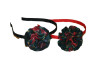 Black, Red & Green Plaid Rosette Headband
