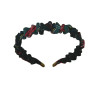 Black, Red & Green Plaid Ruffle Headband