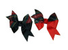 Black, Red & Green Plaid Split Pinwheel Hair Bow