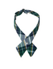 Green, Navy, & Yellow Plaid Girl's Neck Tie