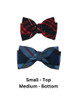 Black, Red & Green Plaid Double Tuxedo Hair Bow