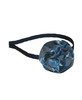Blue, Gray & Black Plaid Rosette Headband