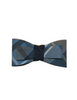 Blue, Gray & Black Plaid Tuxedo Hair Bow