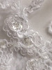 White or Ivory French Lace Edge Communion Veil