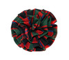 Red, Green & Black Plaid Rosette Hair Clip