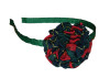 Red & Green Plaid Rosette Headband