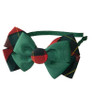Red & Green Plaid Double Bow Headband