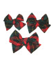 Red & Green Plaid Butterfly Hair Bow