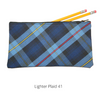 Navy, Red & Yellow Plaid Bow Ponytail Holder