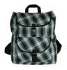 Forest, Navy, White & Yellow Plaid Backpack