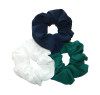 Navy & Hunter Green Scrunchie Set