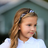 Brown, Black, Gold & White Plaid Headband