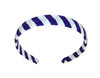 Purple & White Stripe Woven Headband