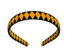 Black & Yellow Gold Stripe Woven Headband