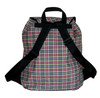 Burgundy, Gray & Yellow Plaid Backpack