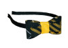Black & Gold Plaid Tuxedo Bow Headband