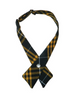 Black & Yellow Gold Plaid Neck Tie