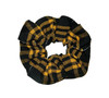 Black & Gold Plaid Hair Scrunchie