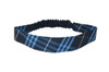 Navy & Blue Plaid 3D Elastic Headband