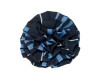 Navy & Blue Plaid 3D Rosette Hair Clip