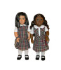 Burgundy, Gray & Yellow Plaid Doll Uniform Set