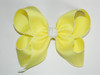 Light Yellow & White XL Moonstitch Hair Bow - Yellow Hair Bow, Moonstitch, Moonstitch Hair Bow, Large Hair Bow, Large Yellow Hair Bows