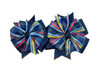 Navy, Red & Yellow Plaid Double Pinwheel Hair Bow