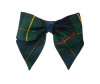 Navy, Hunter Green, Red & Yellow Plaid 55 Hair Bow