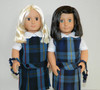 Navy, Red & Yellow Plaid Doll Uniform Set