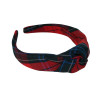 Red, Navy & Blue Plaid 94 Top Knot Headband