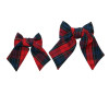 Red, Navy & Blue Plaid 94 Shanna Hair Bow