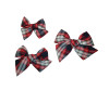 Red, White & Navy Plaid 72  Butterfly Hair Bow