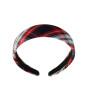 Red, White & Navy Plaid 72 1.5" Headband