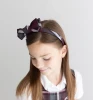 Burgundy, Gray & Gold Plaid 43 Lena Headband