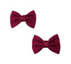 Burgundy Pigtail Bows