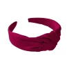 Burgundy Top Knot Headband