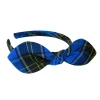 Royal, Black & Gold Plaid 92 Cara Headband